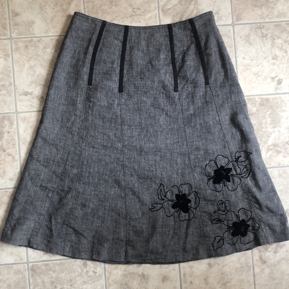 Grey flared skirt - Picture 8 of 8